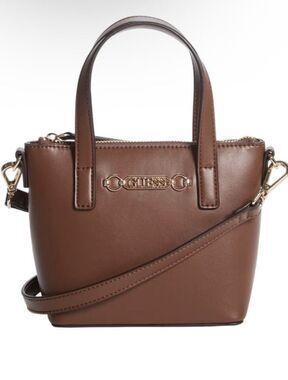 GUESS Brown Mini Crossbody Handbag
